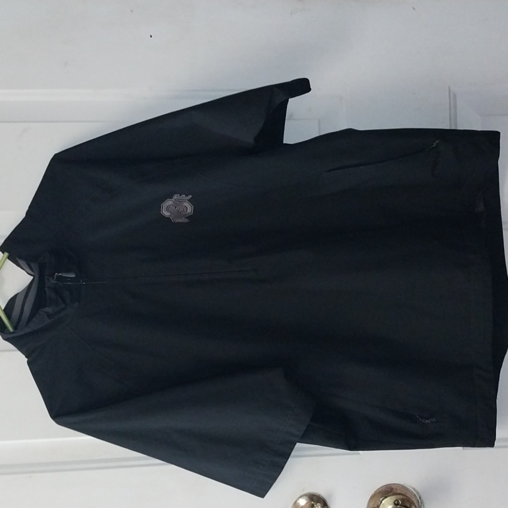 Cutter & Buck Weathertec Elite Ohio St. 1/2 Zip Men's Medium Pullover Black